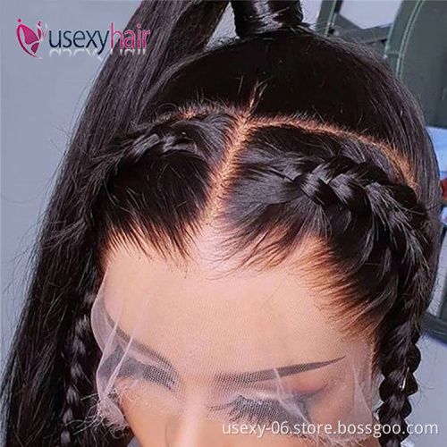 Hot sale glueless wig short hair human indian hair hd transparent full lace wig 10 inch 360 frontal wig full lace with baby hair